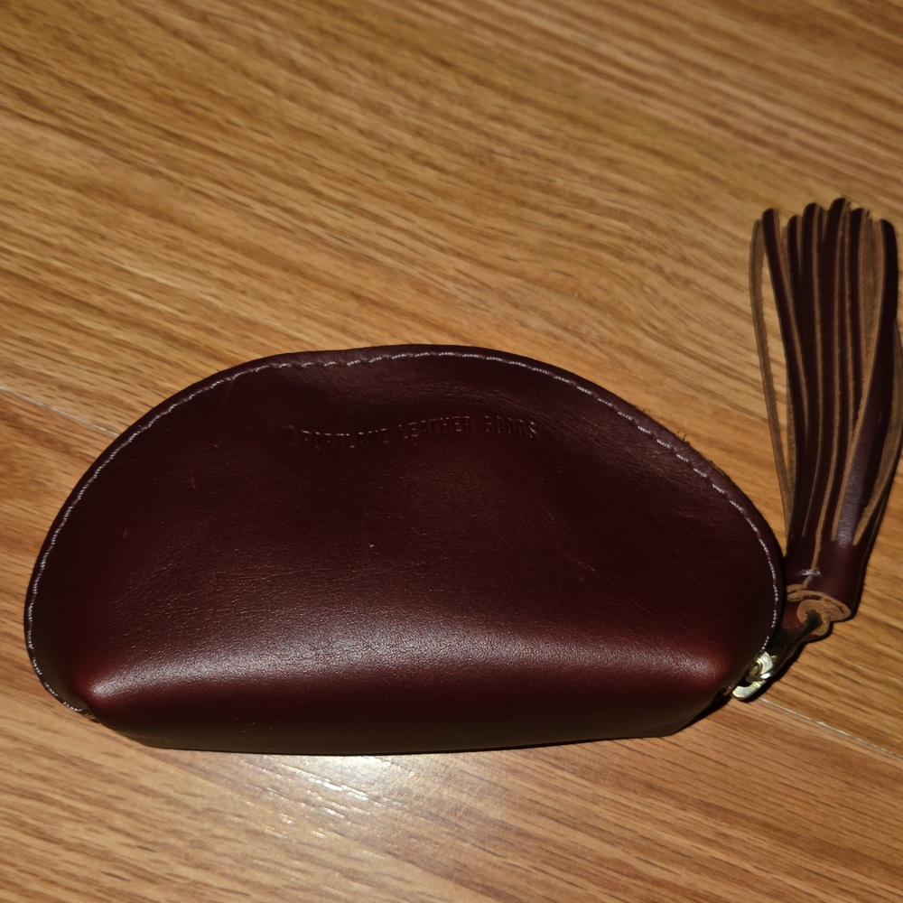 Portland Leather Goods  Tassel Zip Pouch